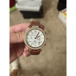 Michael Kors Watch With Leather Band